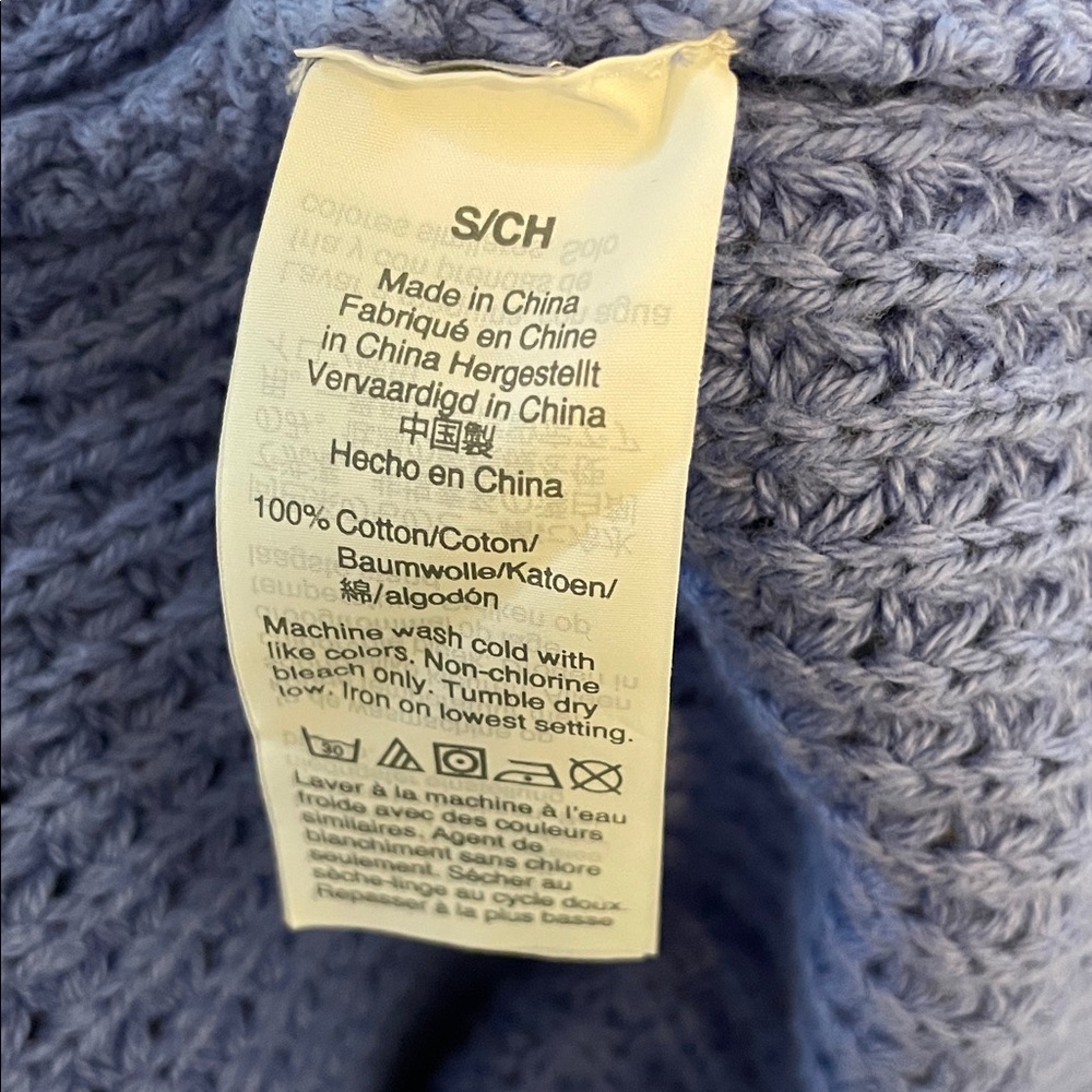Women's J. Crew V-neck Fisherman Sweater, Heavyweight Chunky Cable Knit Small - Picture 3 of 6